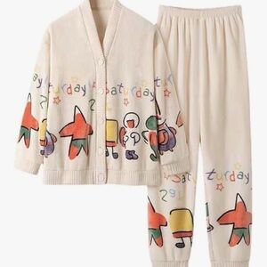 Colorful Graphic SpongeBob SquarePants Pajama Set